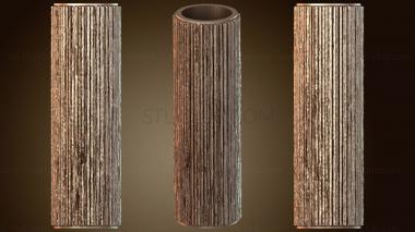 3D мадэль Текстурный валик, прямые линии, тонкие (STL)