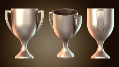 3D model Trophy Cup Floral (STL)