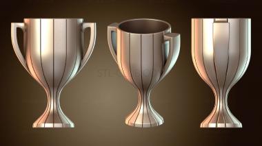3D модель Цветочные линии Trophy Cup (STL)