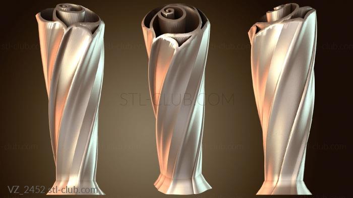 Ваза с витой розой