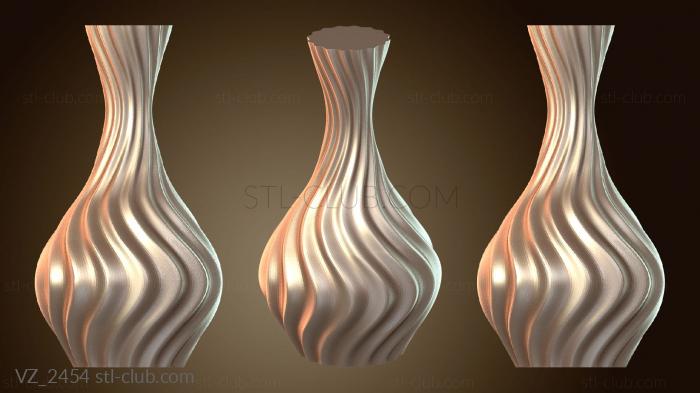 Извилистая ваза спираль