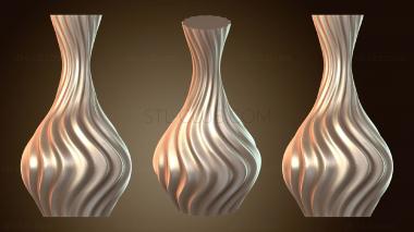 3D модель Извилистая ваза спираль (STL)