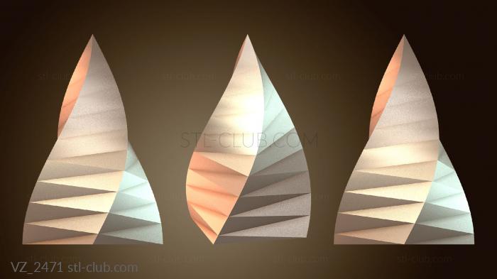 Вазы Ваза Конус Детализированный