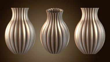 3D model Vase Ribbed Pro (STL)