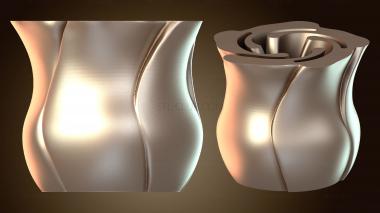 3D model Vase Rose Bloom (STL)