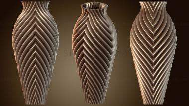 3D model Vase Slender Cross (STL)