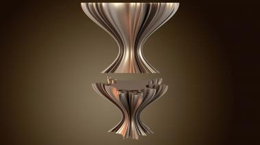 3D модель Матовая волнистая чашка (STL)