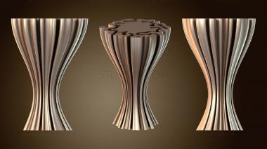 3D модель Волнистая чашка Альфа (STL)