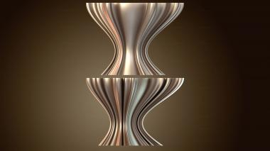 3D модель Волнистая чашка средняя (STL)