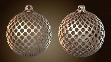 3D мадэль Рождественский шар в форме дыры (STL)