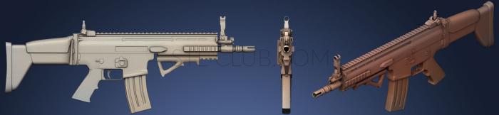 3D модель FN Herstal Scar Light (STL)