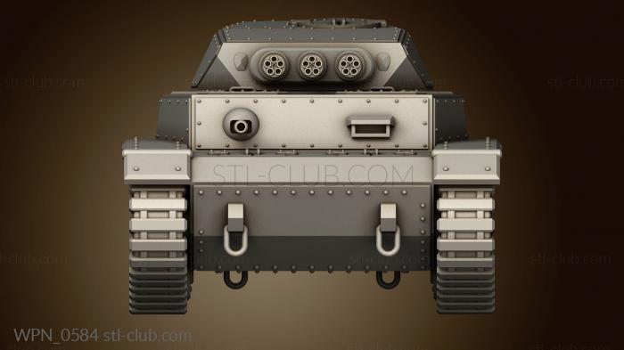 3D модель Шасси противотанкового танка Волк Хииденкиви (STL)