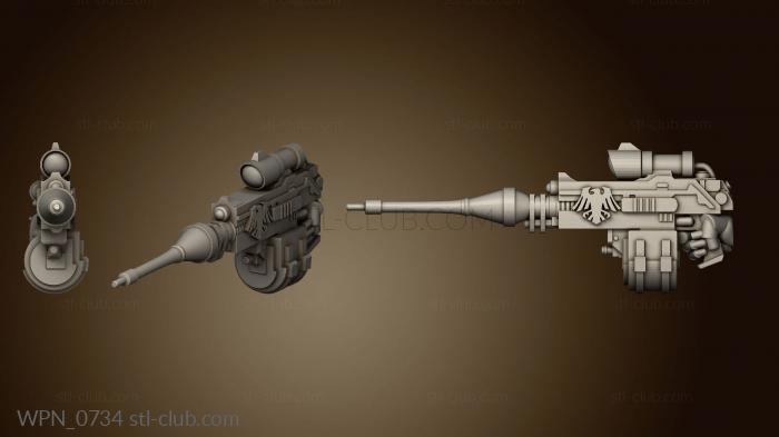 Оружие Снайпер с узором Обида и иглоукалывание