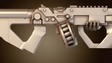 3D модель Рыцарь с болтерным барабаном (STL)