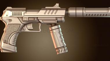 3D модель Рукоятка пистолета из комиксов «Звездный Лорд» (STL)