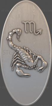 3D model Scorpio in the oval (STL)